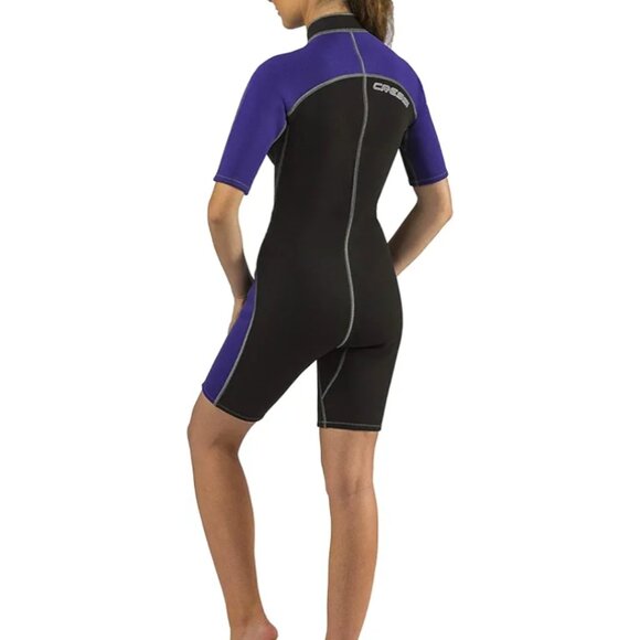CRESSI LIDO SHORTY WETSUIT 2mm-SZ L4  PURPLE/BLACK - Picture 4 of 13